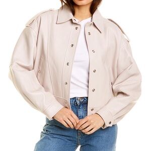 IRO Cream Leather Jacket